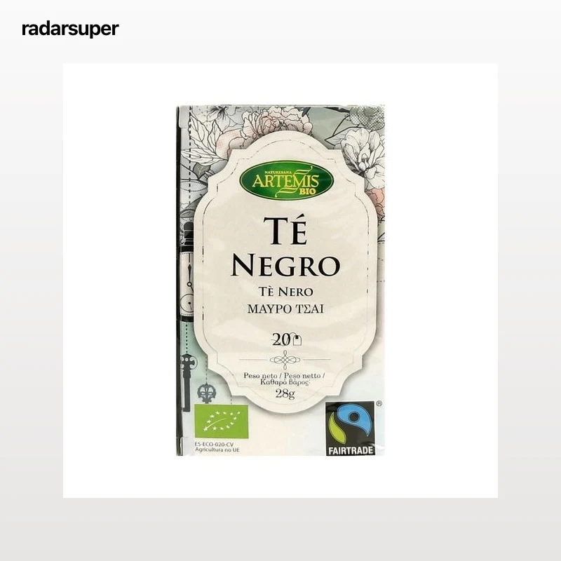 ARTEMIS BIO Te negro de cultivo ecológico ARTEMIS BIO 20 bolsitas