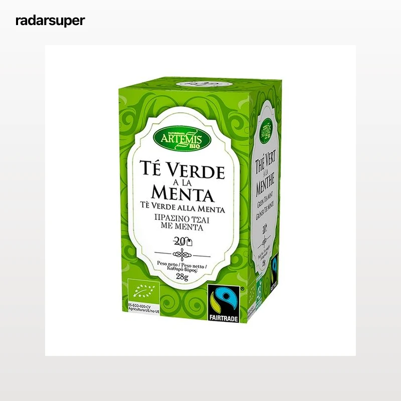 ARTEMIS BIO Te verde con menta BIO 20 uds. 28 g.