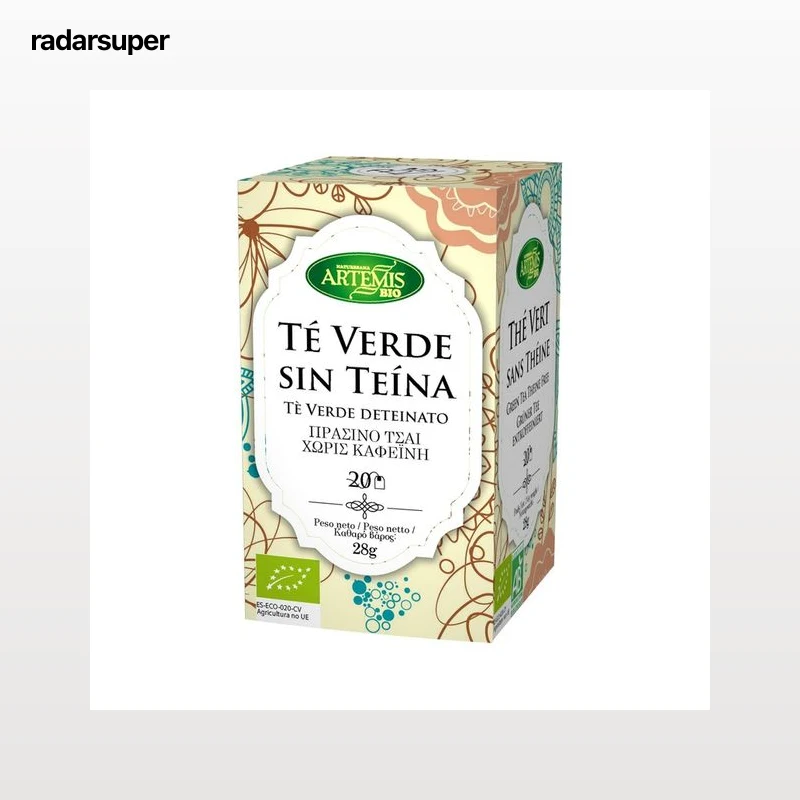 ARTEMIS BIO Té verde sin teína ecológico ARTEMIS BIO 20 uds. 28 g.