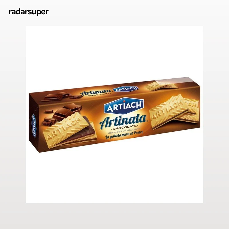 ARTIACH Artinata Galletas barquillo rellenas con chocolate 210 g.