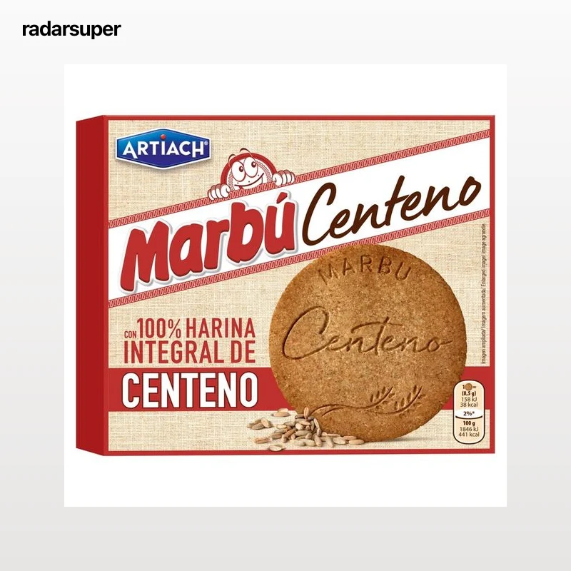 ARTIACH Marbú Galletas de centeno integral 380 g.