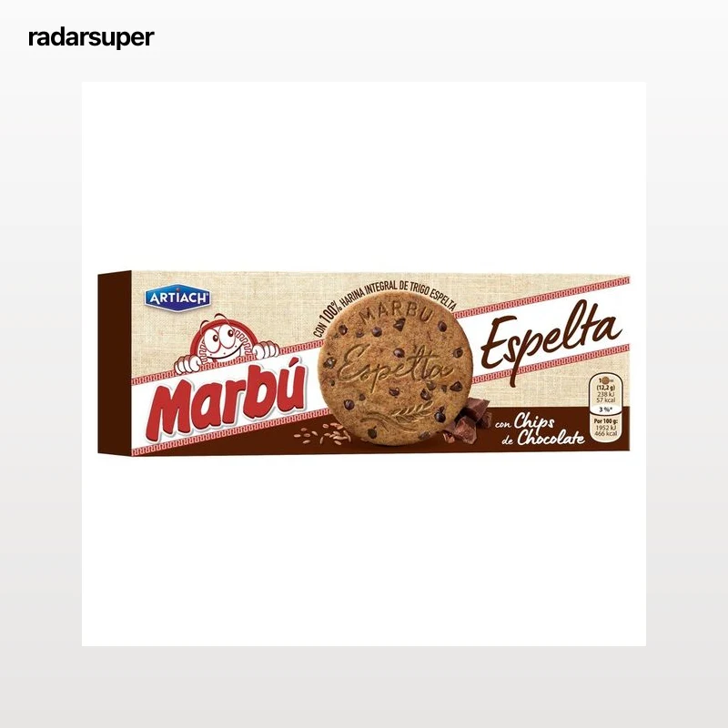 ARTIACH Marbú Galletas de espelta con chocolate 225 g.