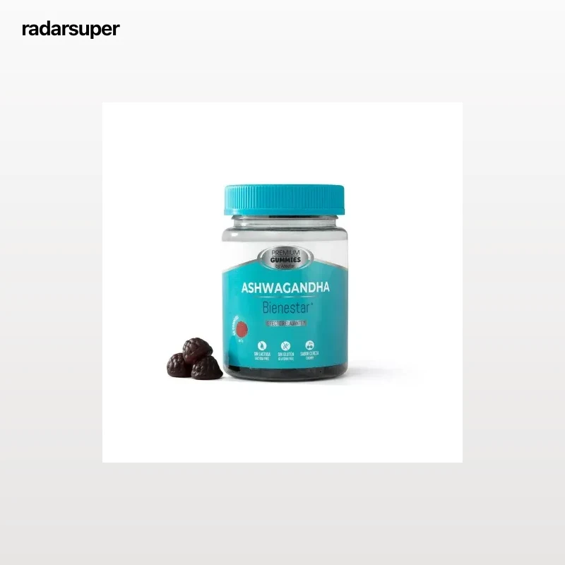 Ashwagandha Premium Gummies sin gluten sin lactosa 60 ud.