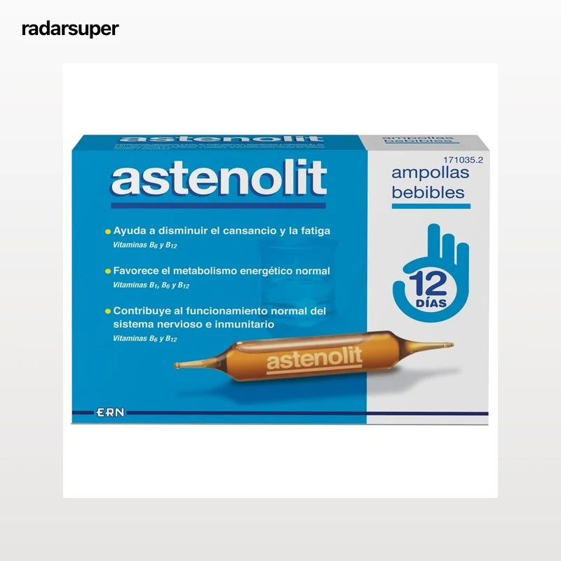 ASTENOLIC Complemento nutricional que ayuda a disminuir el cansancio 12 x 10 ml.