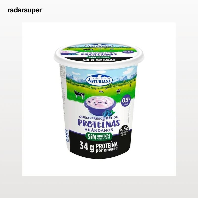LA ASTURIANA Queso fresco batido con arándanos