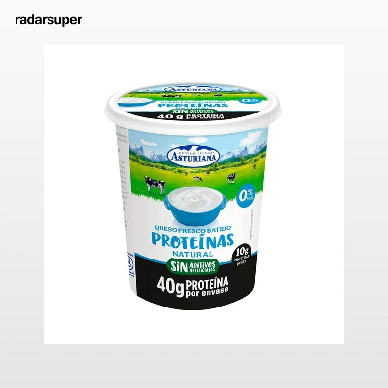 LA ASTURIANA Queso fresco natural batido 0% con proteína