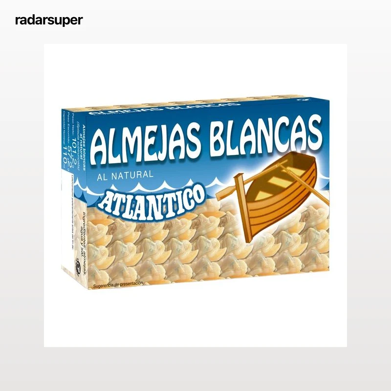ATLANTICO Almejas blancas al natural 57 g.