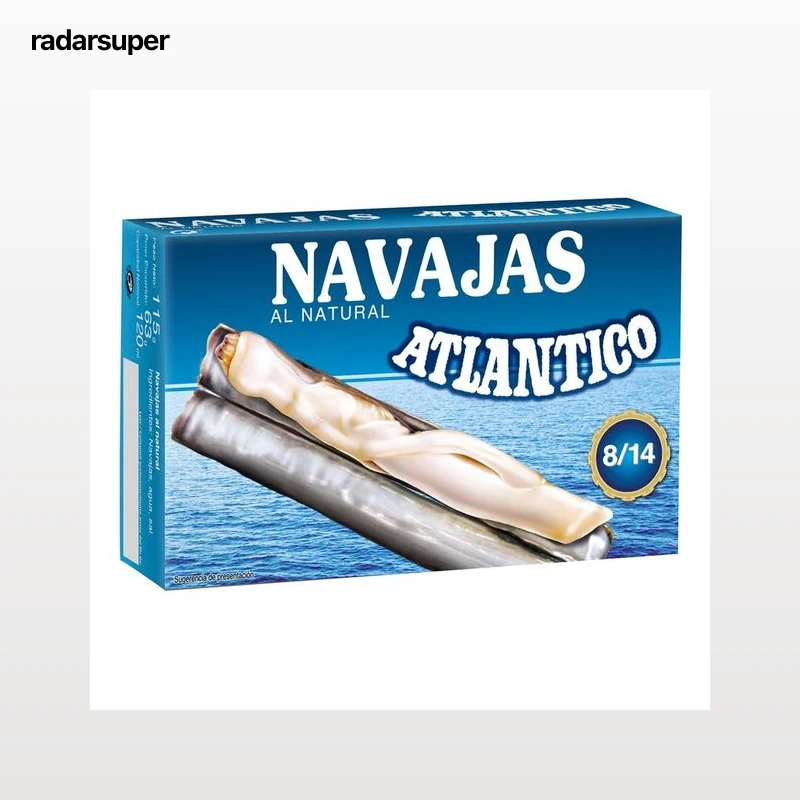 ATLÁNTICO Navajas al natural 63 g.