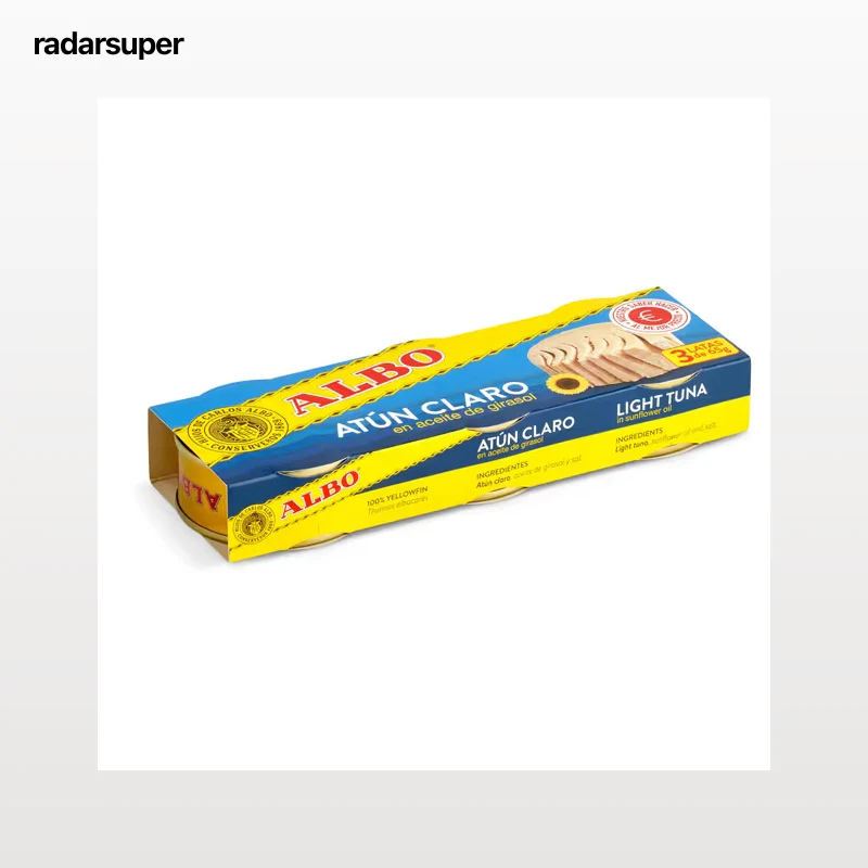 Atún claro en aceite de girasol Albo 3 x 48 g