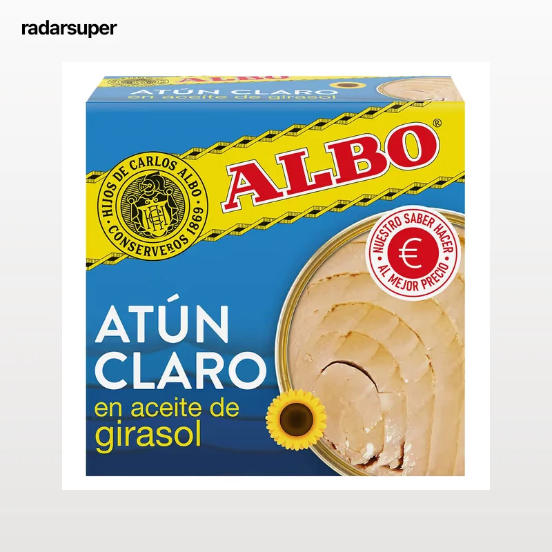 Atún claro en aceite de girasol Albo 67 g
