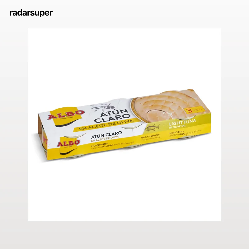 Atún claro en aceite de oliva Albo 3 x 48 g