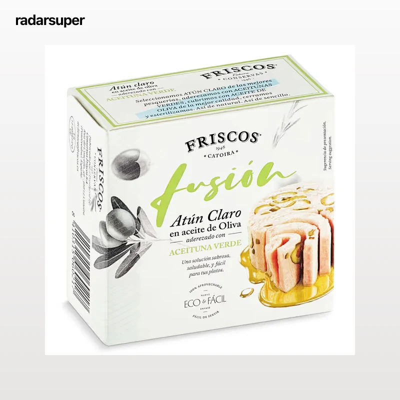 Atún claro en aceite de oliva con aceitunas Friscos 50 g