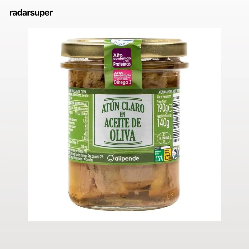 Atún claro en aceite oliva Alipende 140g
