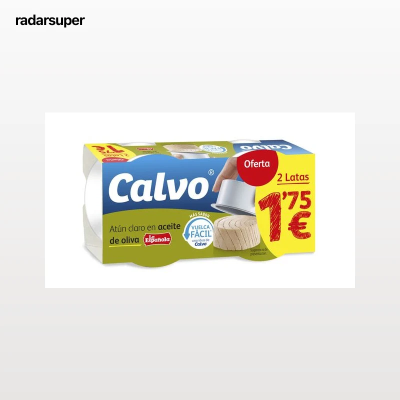 Atún claro en aceite de oliva Calvo pack 2