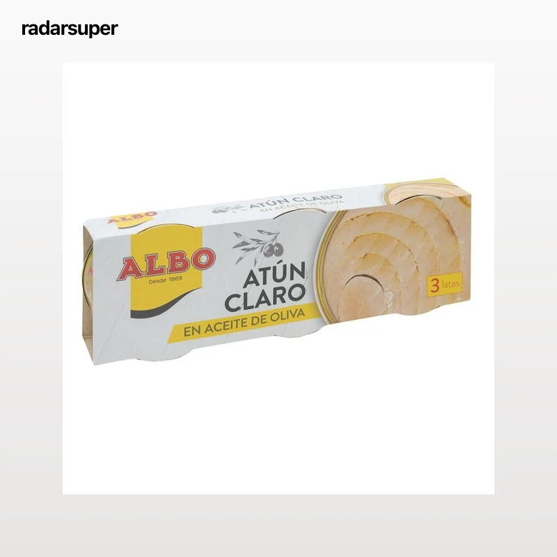 Atún claro Albo pack3 aceite oliva