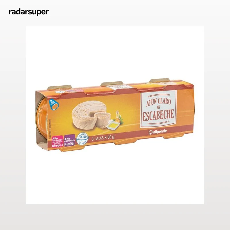Atún claro Alipende pack 3 en escabeche