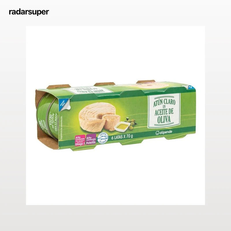 Atún claro Alipende pack 6 en aceite oliva