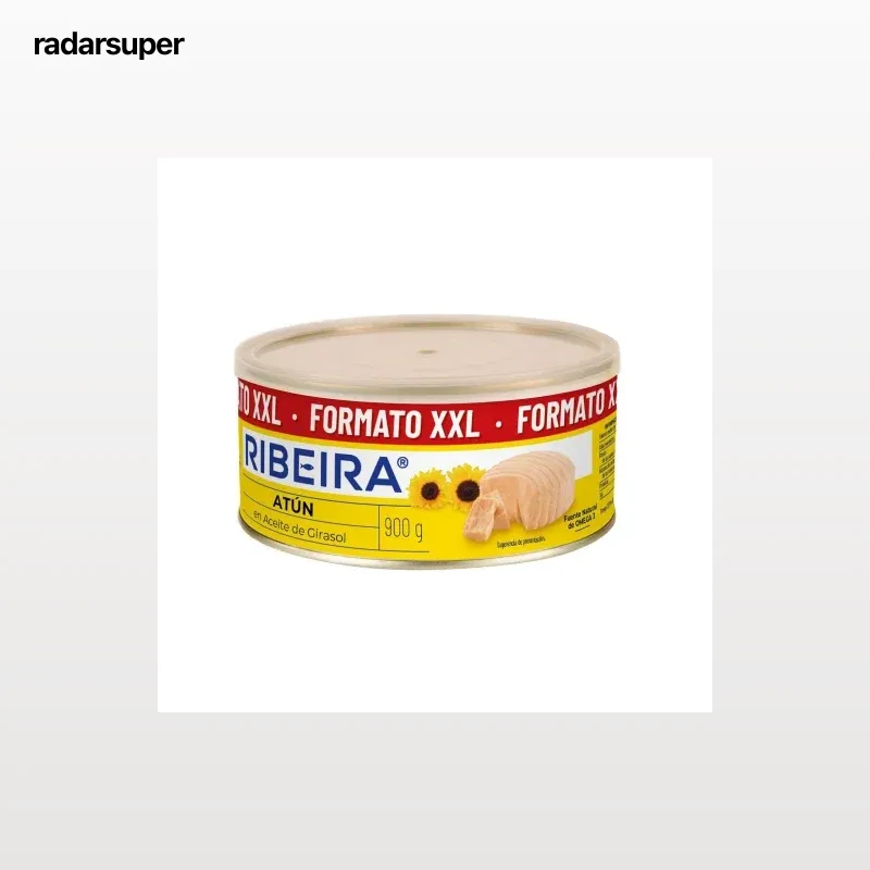 Atún en aceite de girasol Ribeira 750 g.