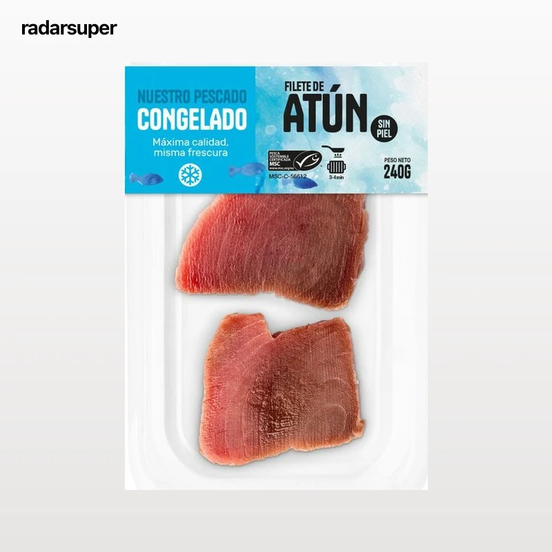 Atún en filete sin piel 240g