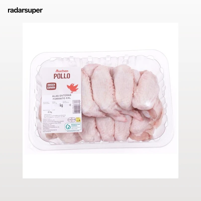 AUCHAN Alas de pollo 14-18 uds XXL. Producto Alcampo