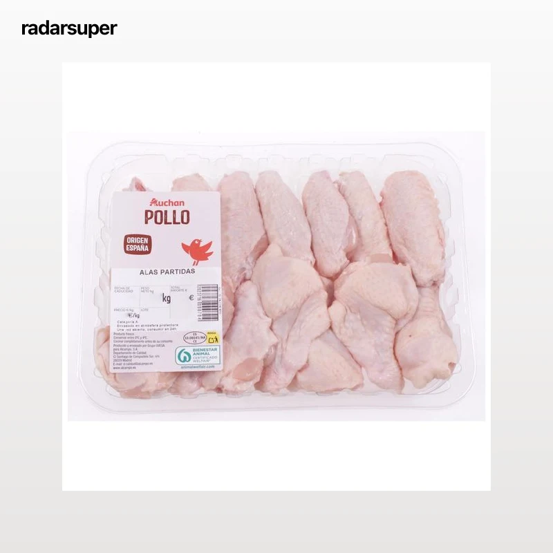AUCHAN Alita blanqueta partida de pollo. Producto Alcampo