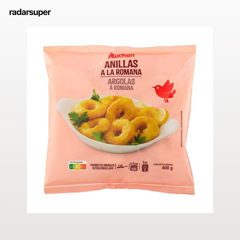 AUCHAN Anillas de pota a la romana 400 g Producto Alcampo.