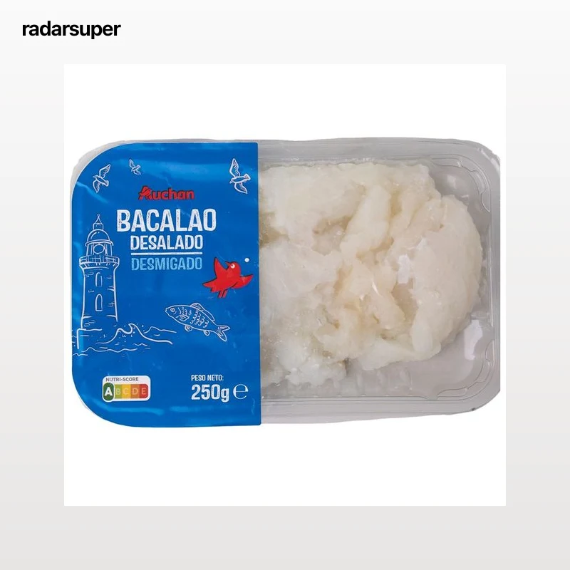 AUCHAN Bacalao desmigado desalado 250 g. Producto Alcampo