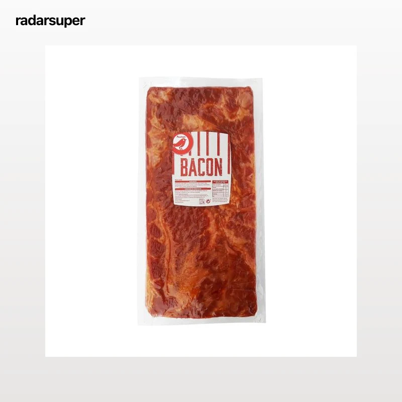 AUCHAN Bacon ahumado natural Producto Alcampo - Loncha gruesa 3 a 4 mm