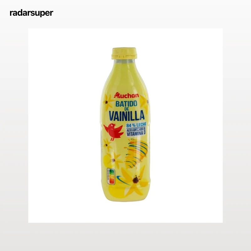 AUCHAN Batido de vainilla, elaborado con un 88% de leche 1 l. Producto Alcampo