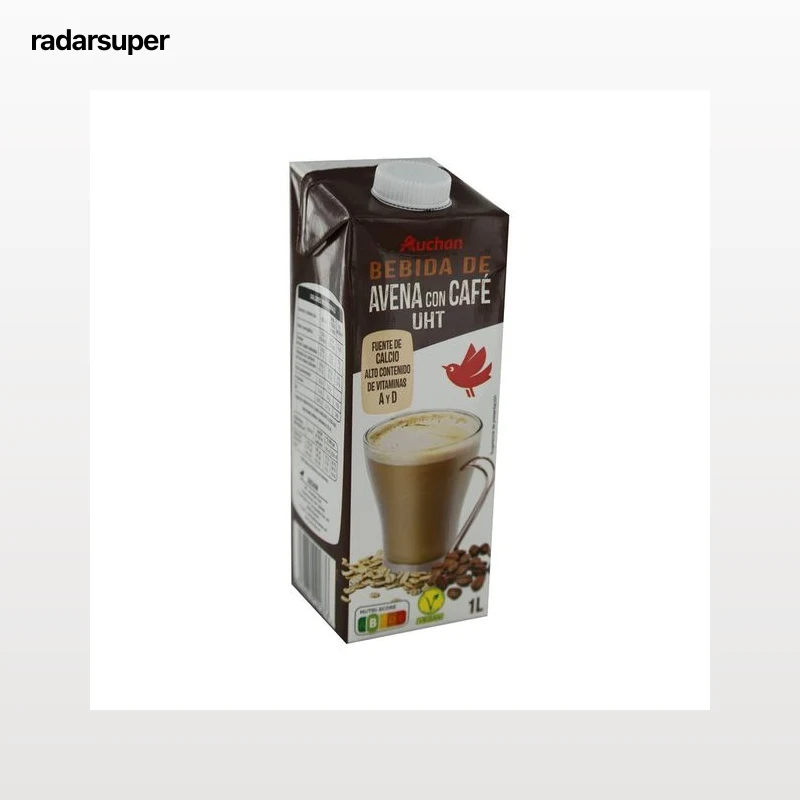 AUCHAN Bebida avena café 1 l. Producto Alcampo