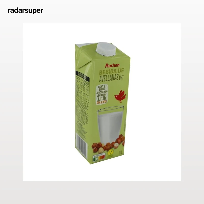 AUCHAN Bebida vegetal de avellanas 1 l. Producto Alcampo