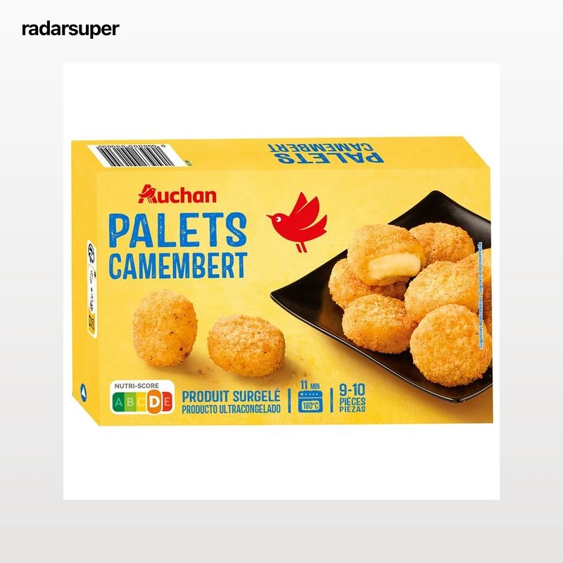AUCHAN Bolitas prefrintas de queso Camembert empanado 200 g Producto Alcampo.