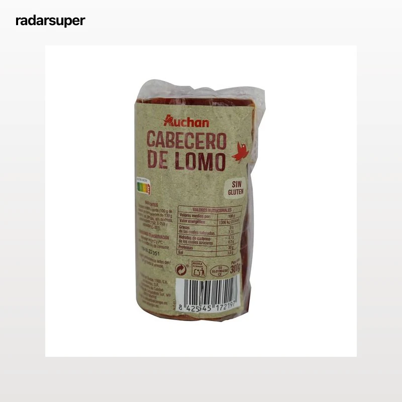 AUCHAN Cabecero de lomo embuchado en tacos 300 g. Producto Alcampo