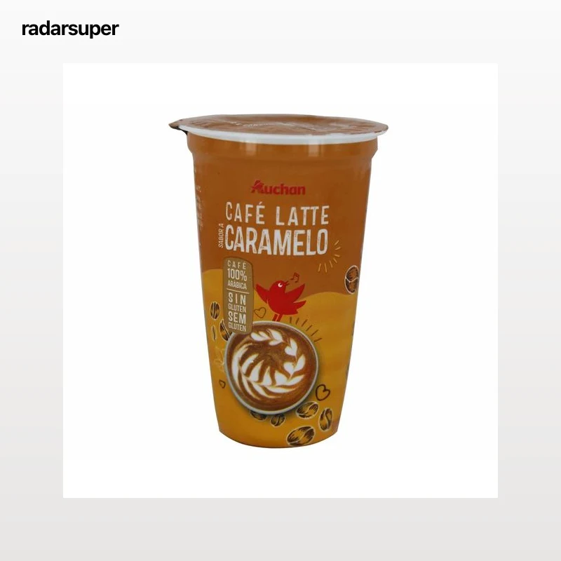 AUCHAN Café latte caramelo 250 ml. Producto Alcampo