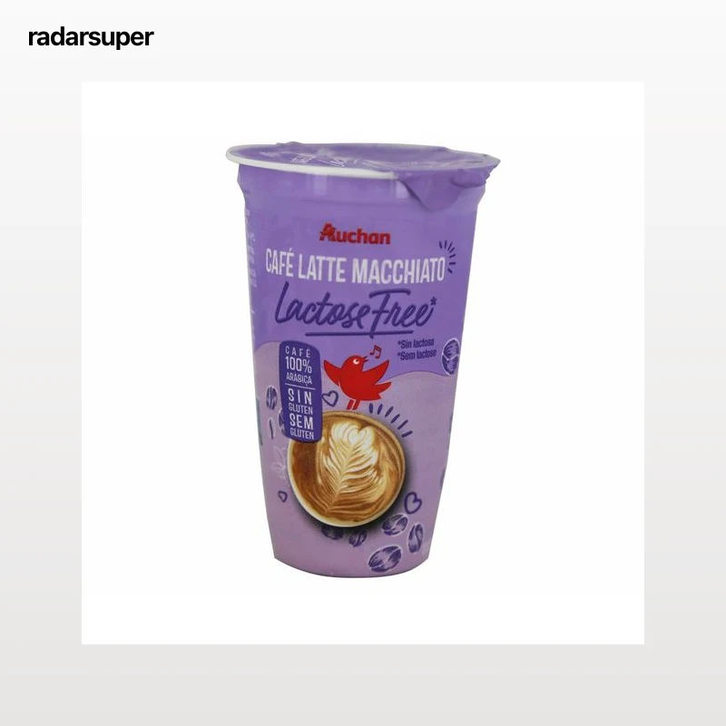 AUCHAN Café latte macchiato sin lactosa 250 ml. Producto Alcampo