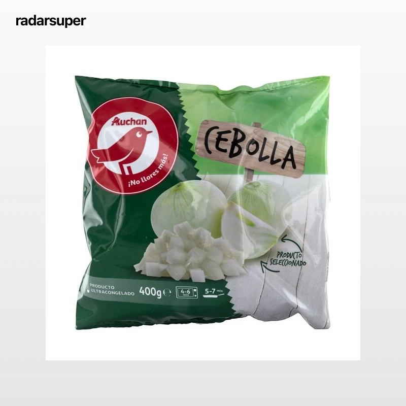 AUCHAN Cebolla cortada en dados 400 g. Producto Alcampo