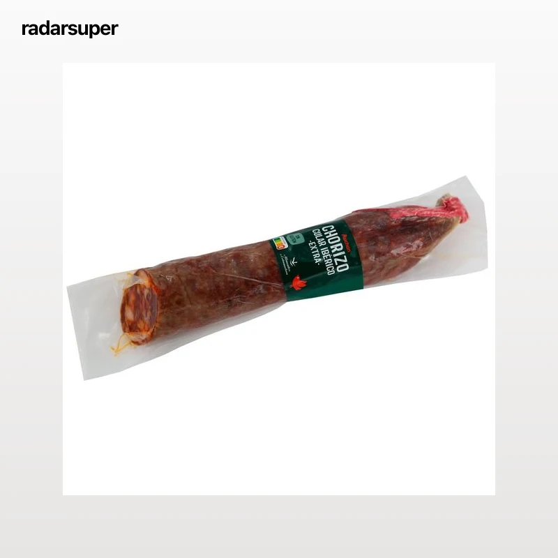 AUCHAN Chorizo cular ibérico extra, envasado al vacio 450 g. Producto Alcampo