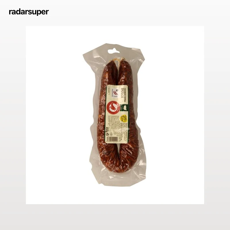 AUCHAN Chorizo dulce de León de categoria extra, elaborado sin gluten 450 g. Producto Alcampo