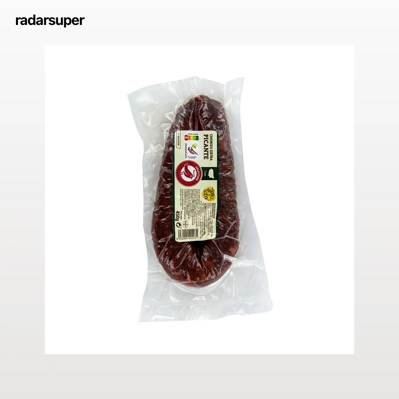 AUCHAN Chorizo extra picante de León, elaborado sin gluten 450 g. Producto Alcampo