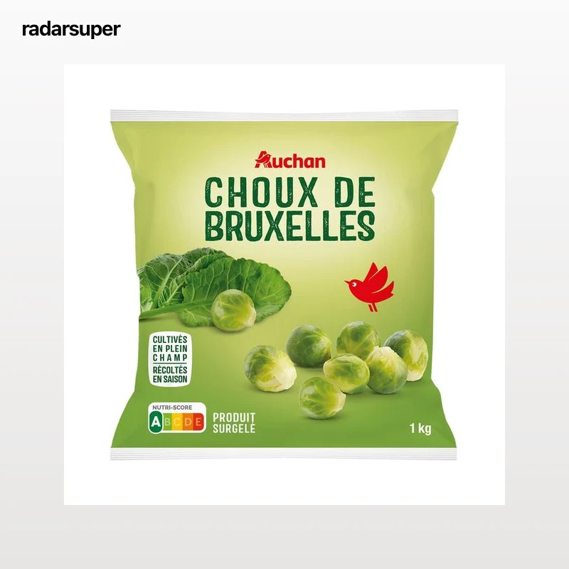 AUCHAN Coles de Bruselas ultracongeladas 1 kg Producto Alcampo.