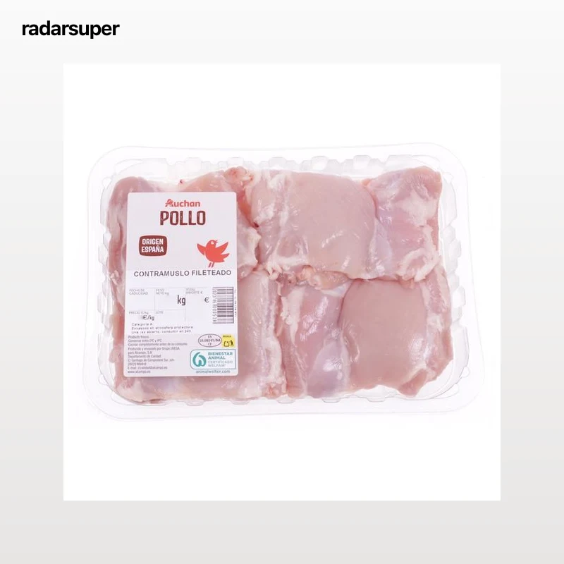AUCHAN Contramuslos de pollo fileteado Producto Alcampo.