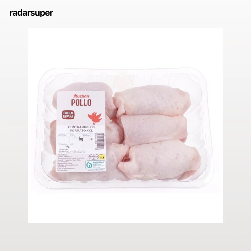 AUCHAN Contramuslos de pollo XXL. Producto Alcampo