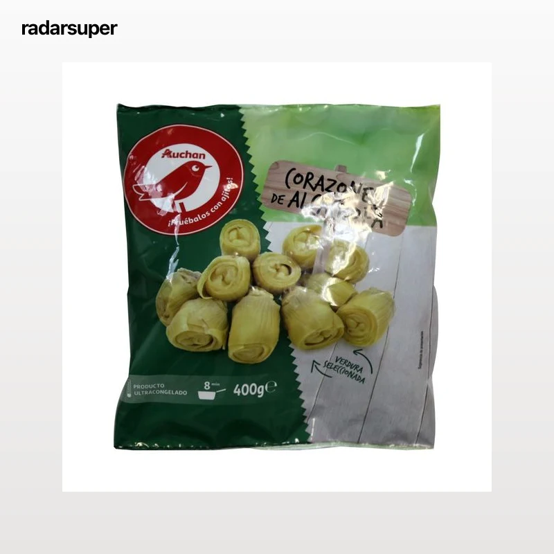 AUCHAN Corazones de alcachofas seleccionados 400 g. Producto Alcampo