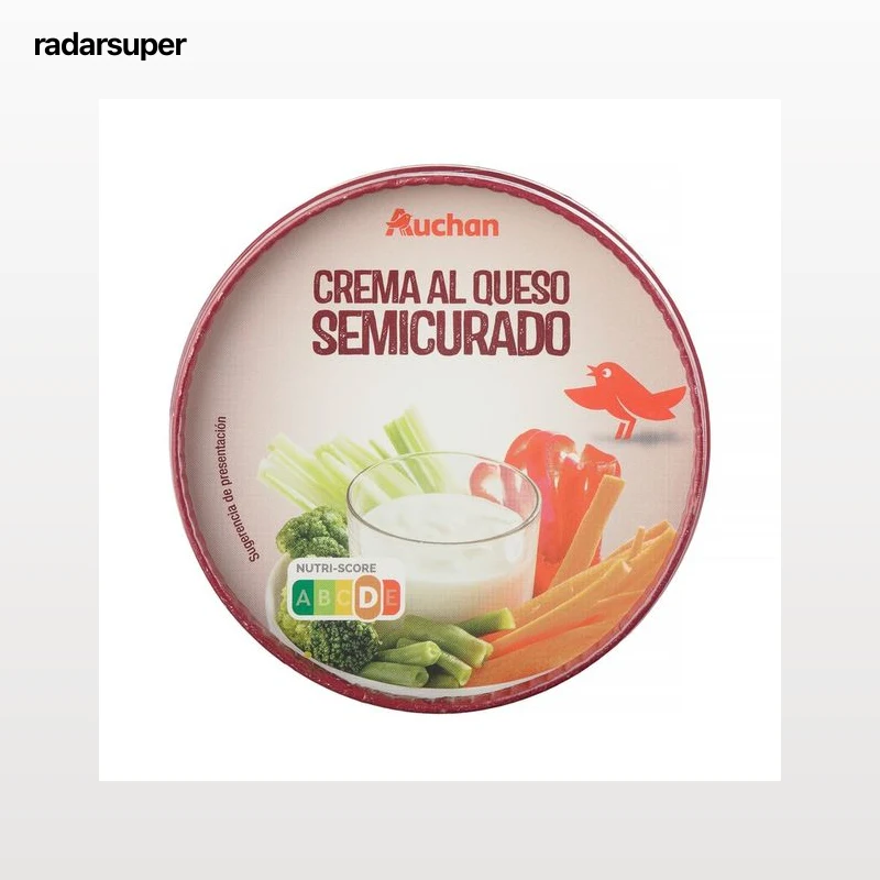 AUCHAN Crema de queso semicurado 125 g Producto Alcampo.