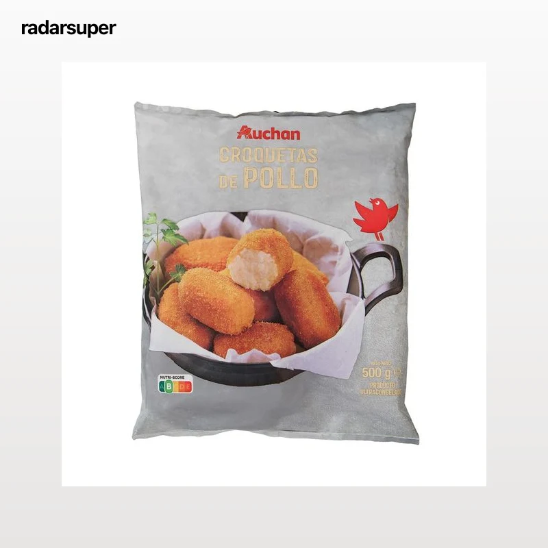 AUCHAN Croquetas ultracongeladas de pollo 500 g. Producto Alcampo