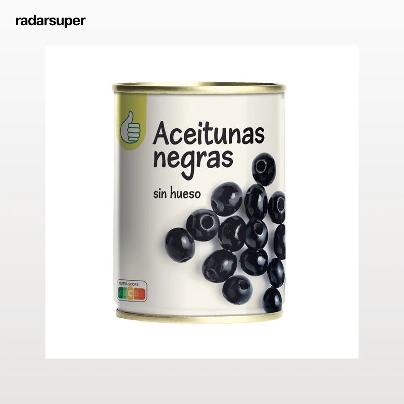 AUCHAN ECONOMICO Aceitunas negras sin hueso - 120gr.