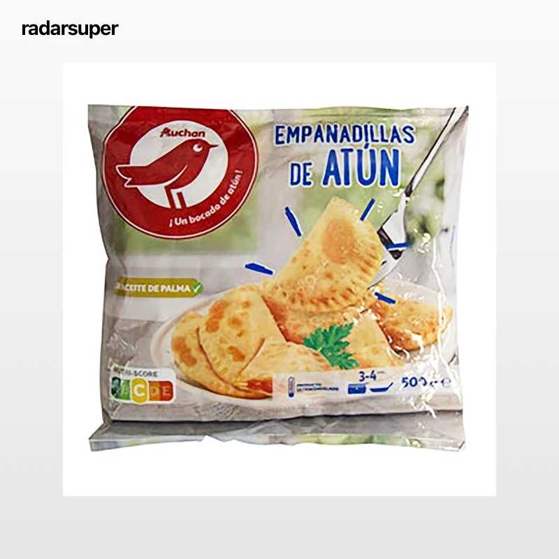 AUCHAN Empanadillas ultracongeladas, rellenas de atún 500 g Producto Alcampo.