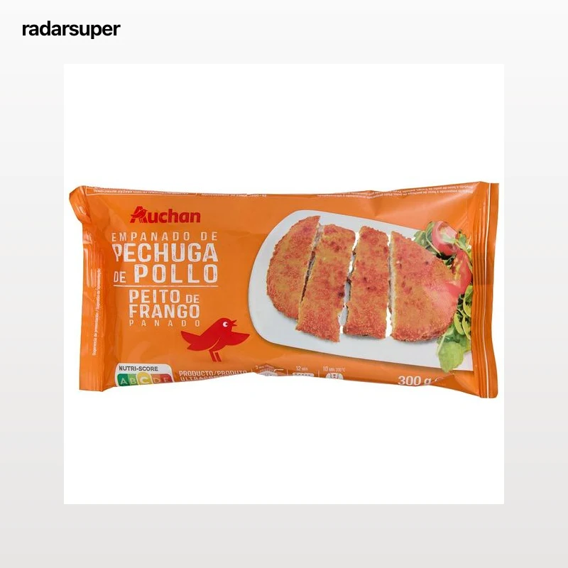 AUCHAN Empanado de pechuga de pollo 300 g. Producto Alcampo