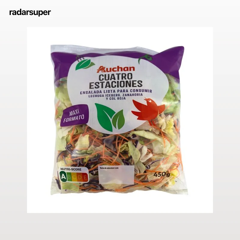 AUCHAN Ensalada maxi 4 estaciones bolsa de 450 g. Producto Alcampo