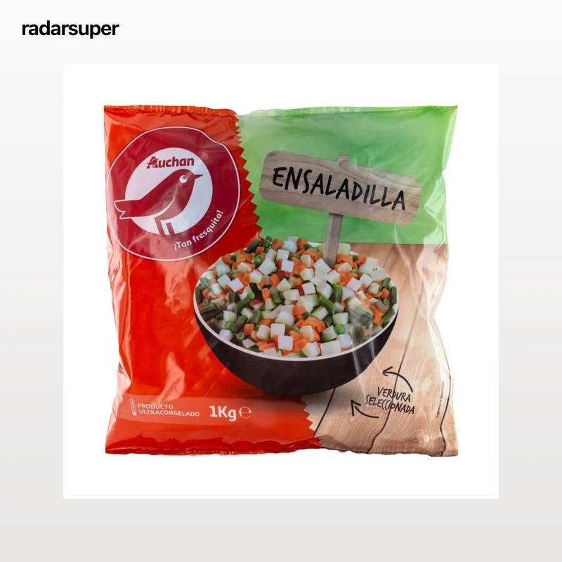 AUCHAN Ensaladilla (menestra) de verduras 1 kg. Producto Alcampo